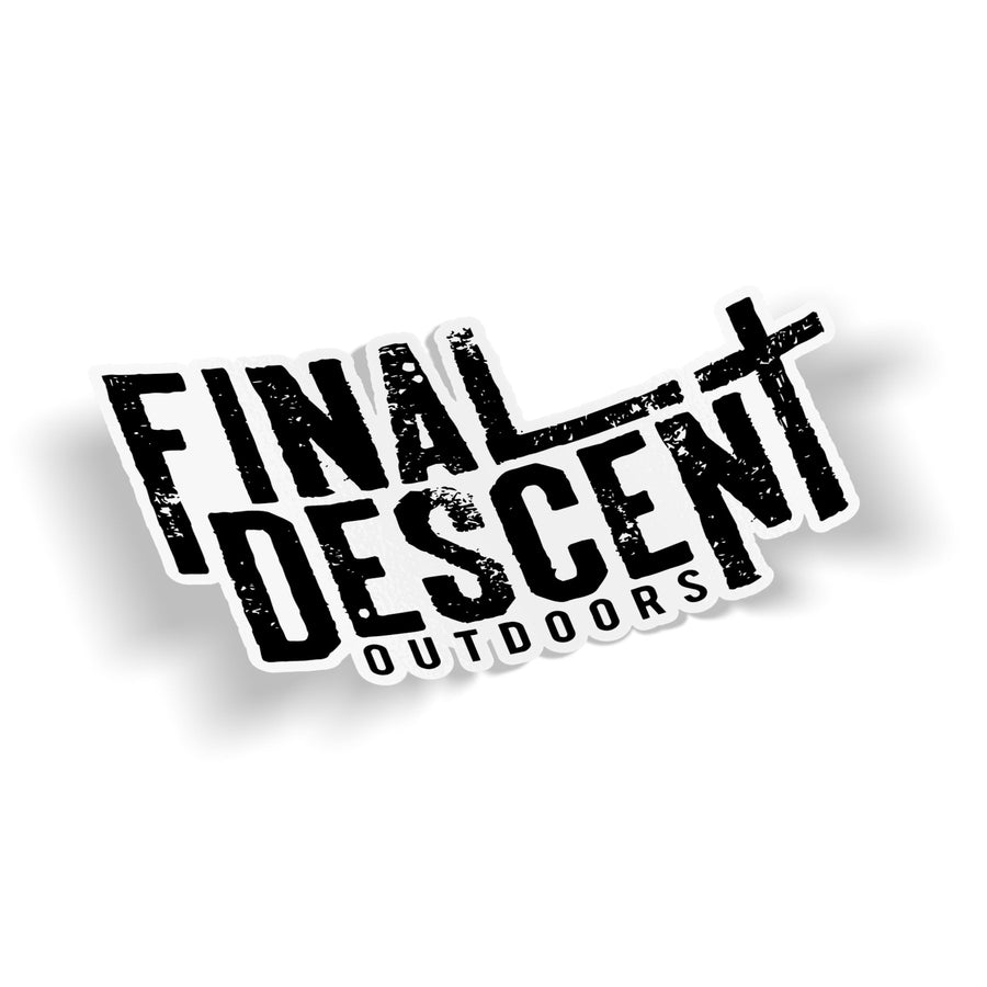 Final Descent Outdoors Sticker