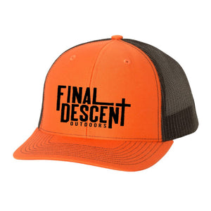 Final Descent Orange Blaze Hat