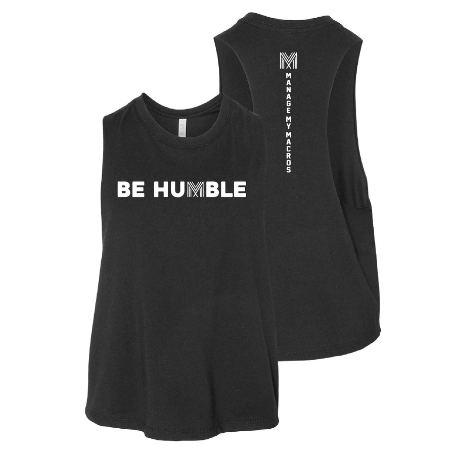 Bella Cropped Racerback Be Humble Tank