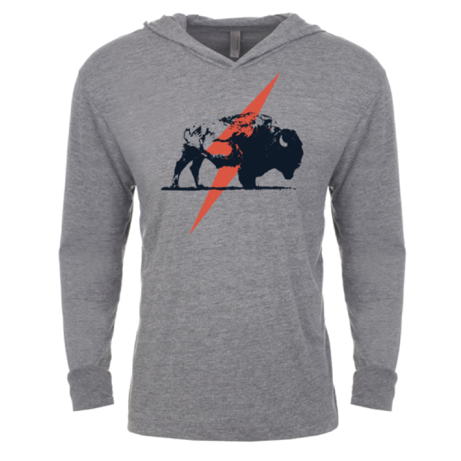 #BISON Long Sleeve T-Shirt Hoodie