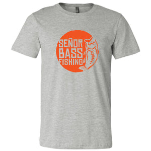 Señor Bass Fishing Circle - Heather Grey