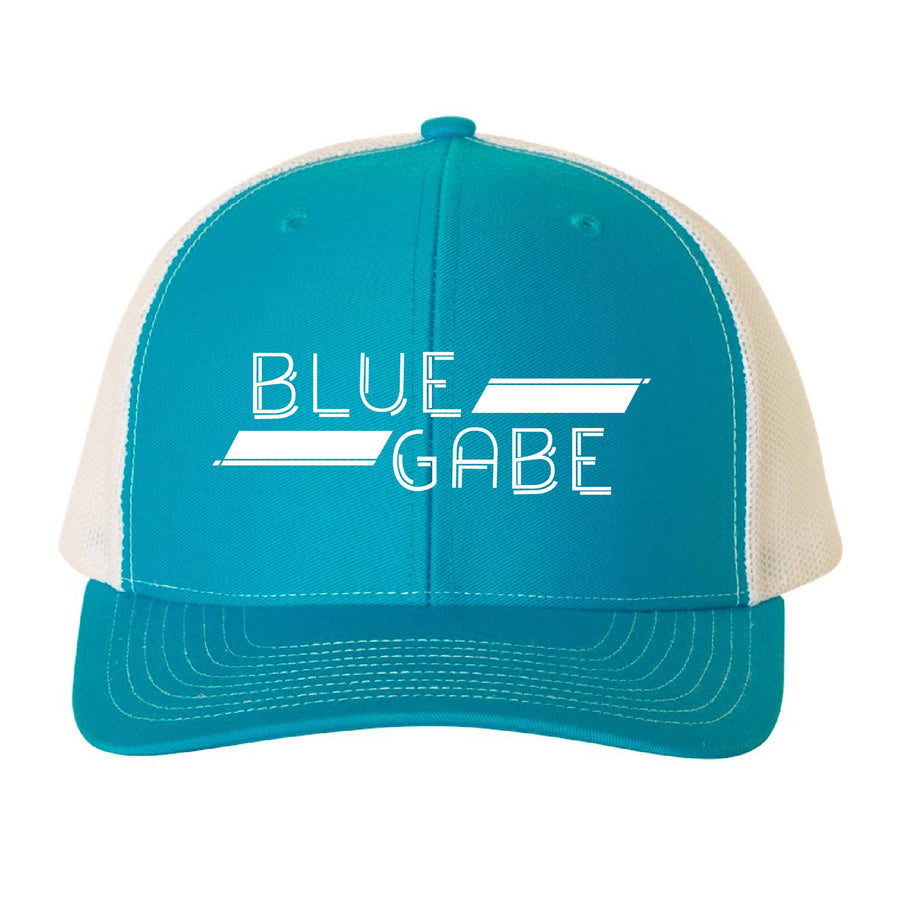 BLUE GABE CYAN/WHITE HAT