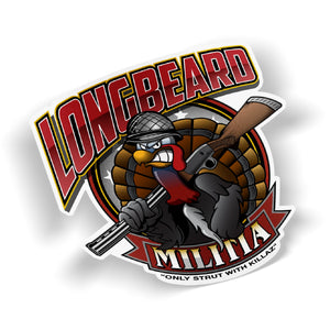 LONG BEARD DECAL